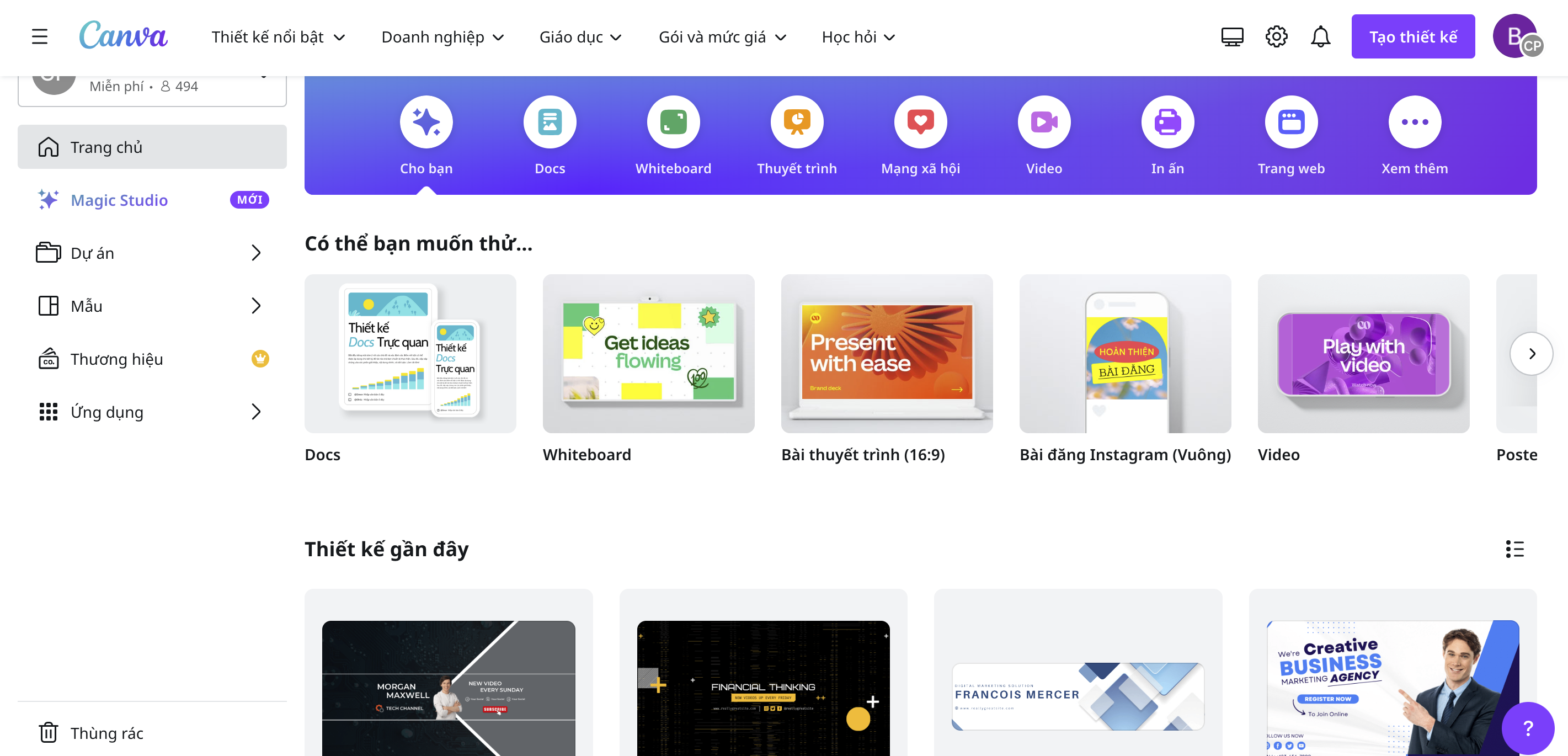 tài khoản Canva pro